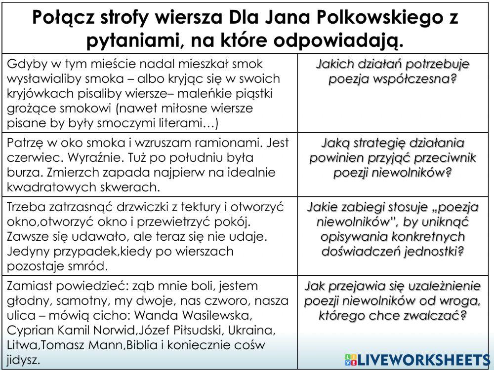 Marcin świetlicki poezja