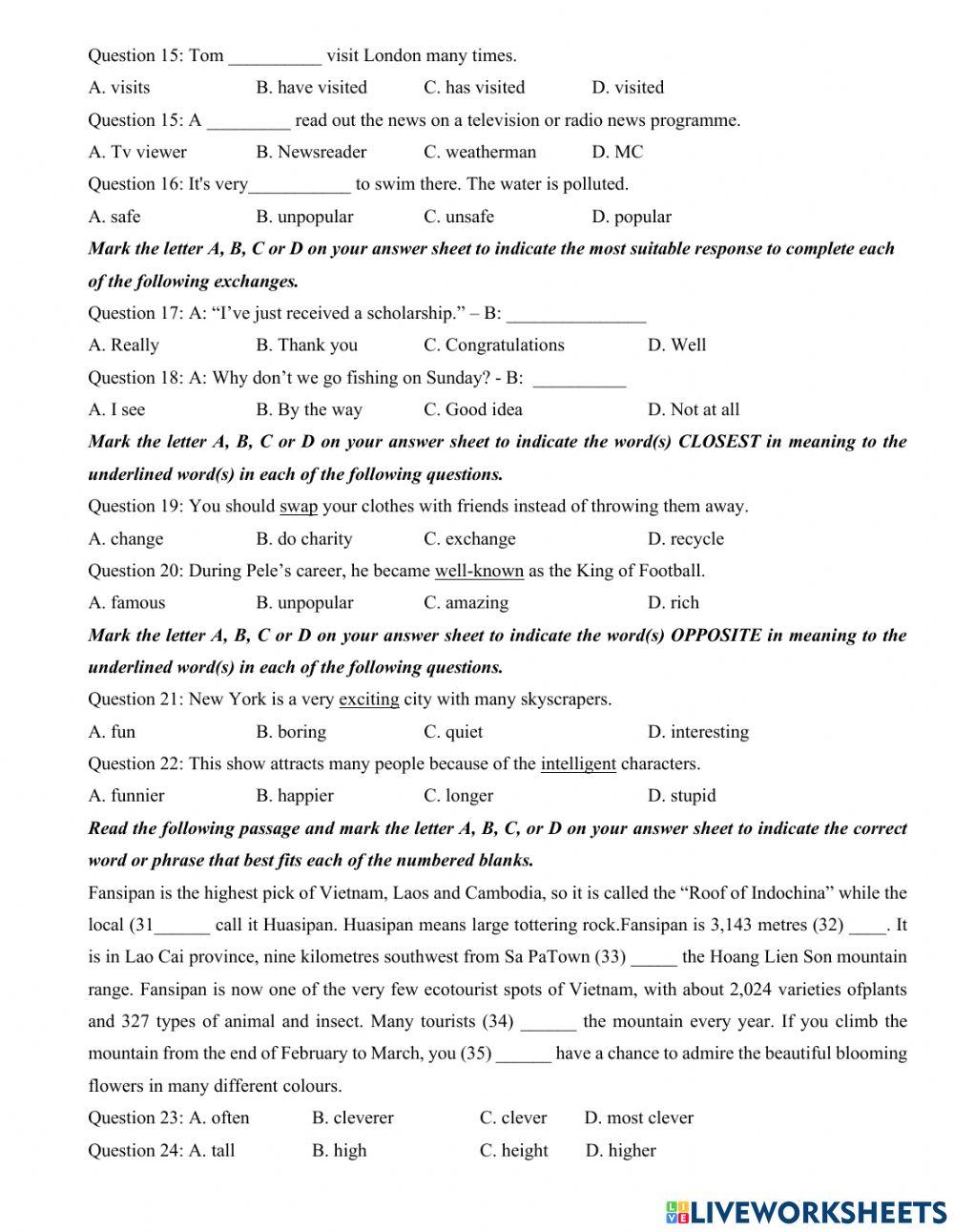 2nd semester test 03 - E6