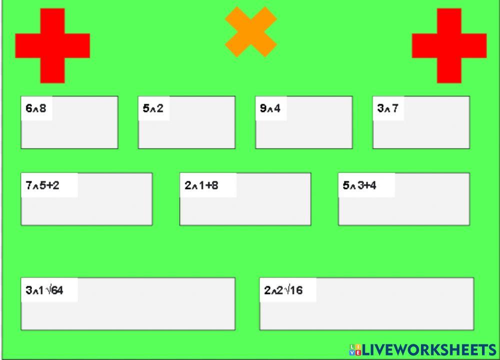 Ejercicios de potencia (y radicacion)