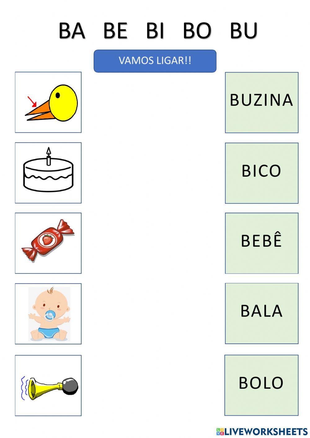 Jogo de ligar BA BE BI BO BU