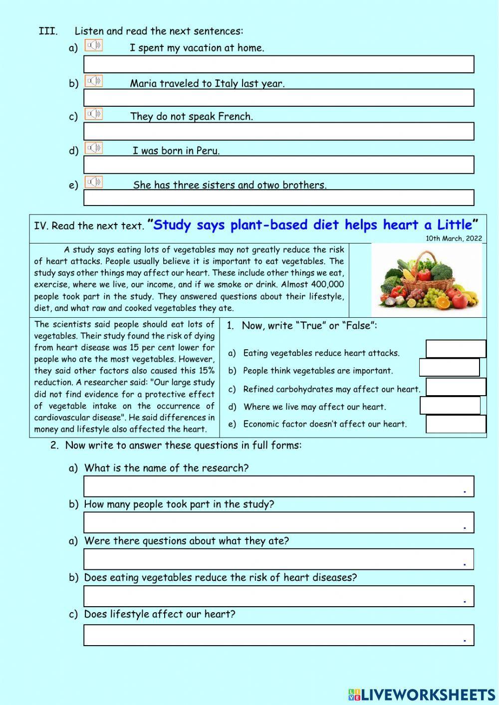 Diagnostic Test - English III