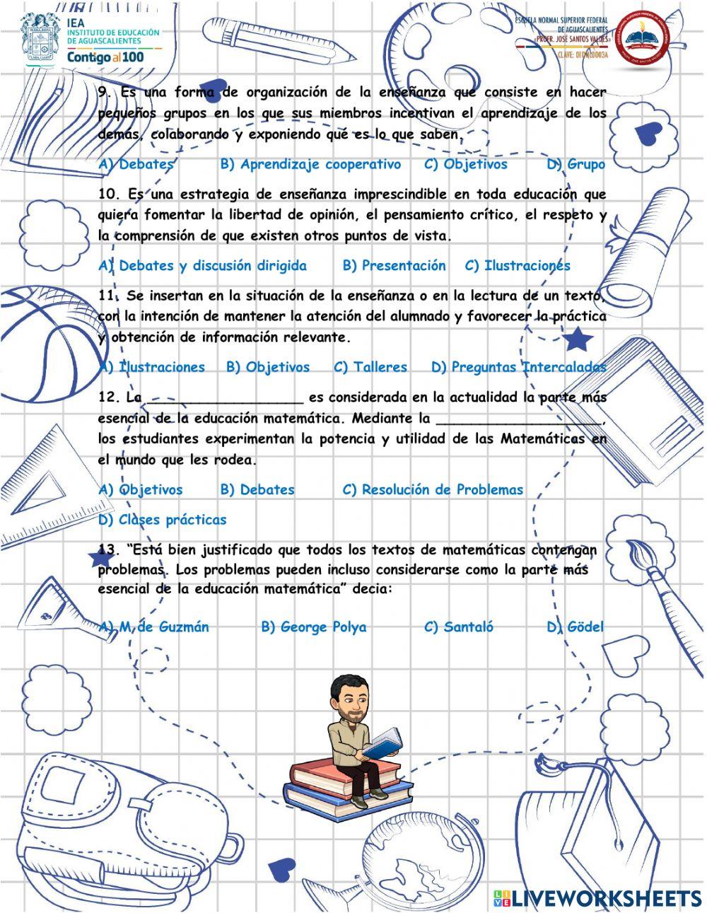 Examen de la Unidad II