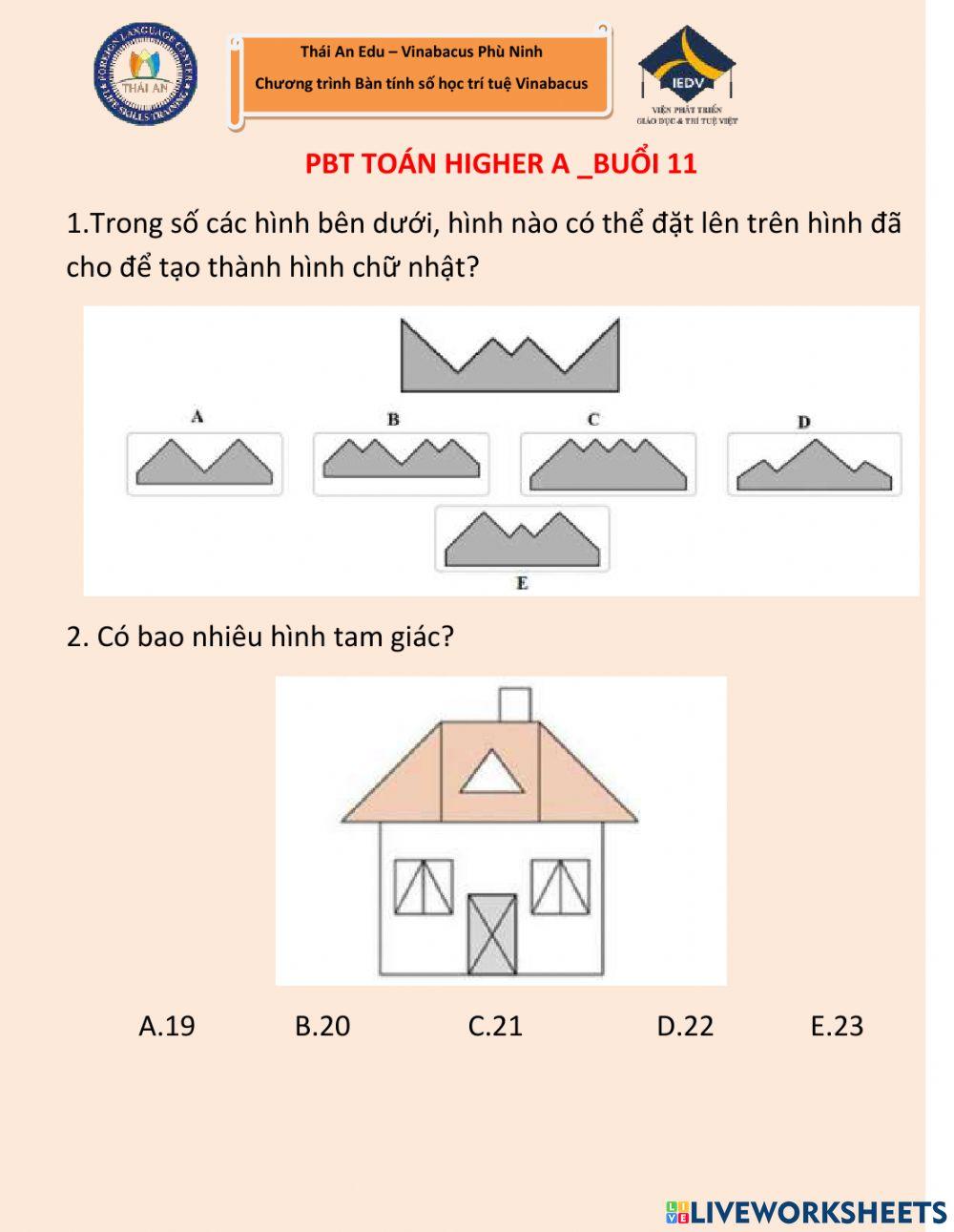 Higher A-buổi 11B