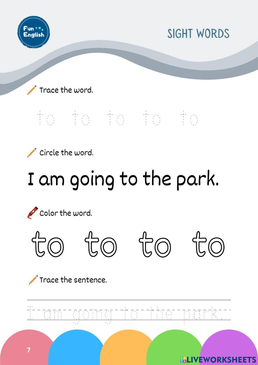 Sight Words:To