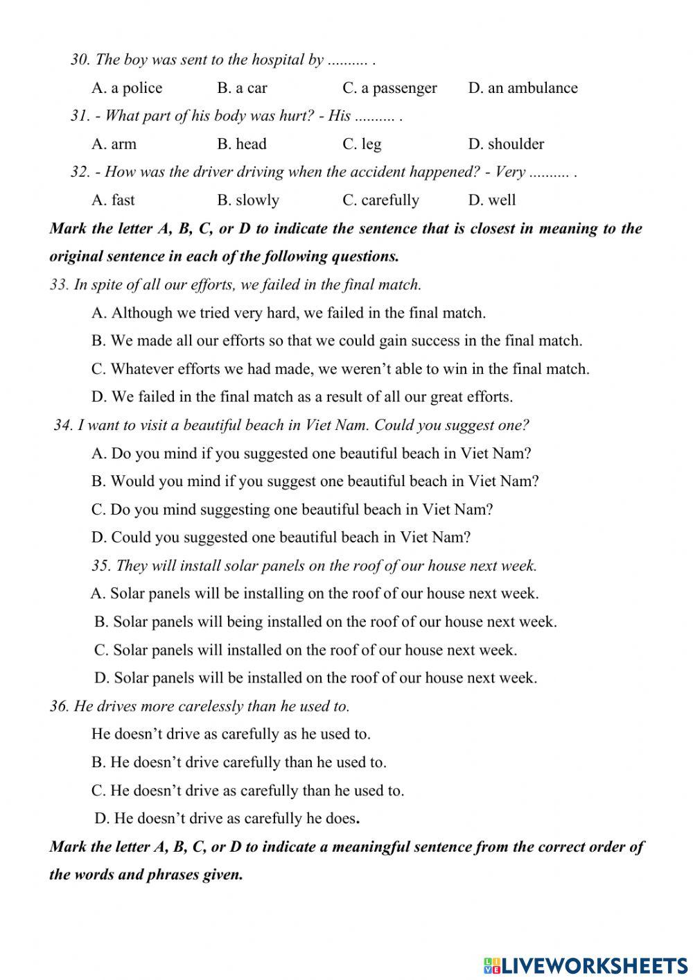 2nd semester test 02 - E7