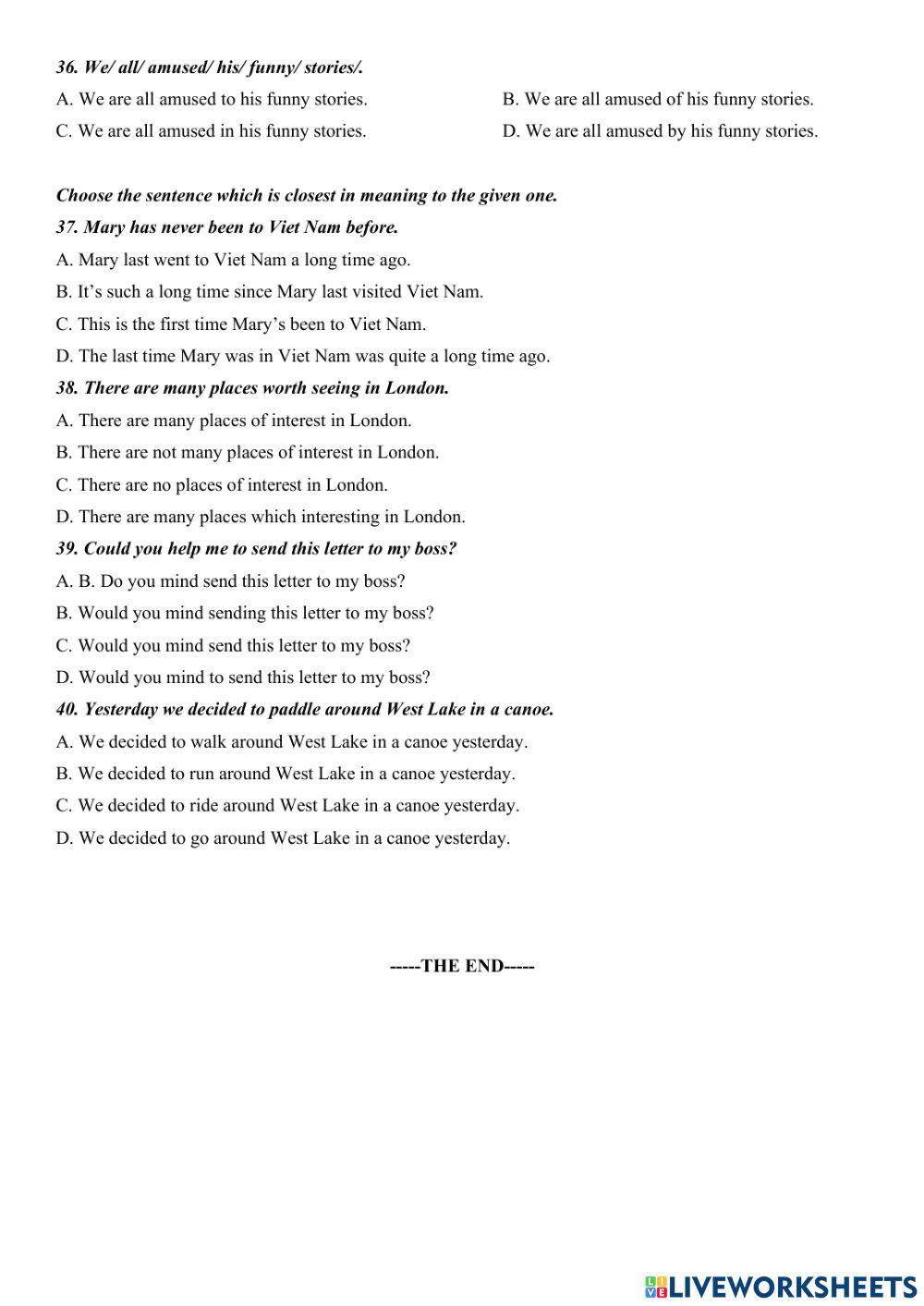 2nd semester test 03 - E7