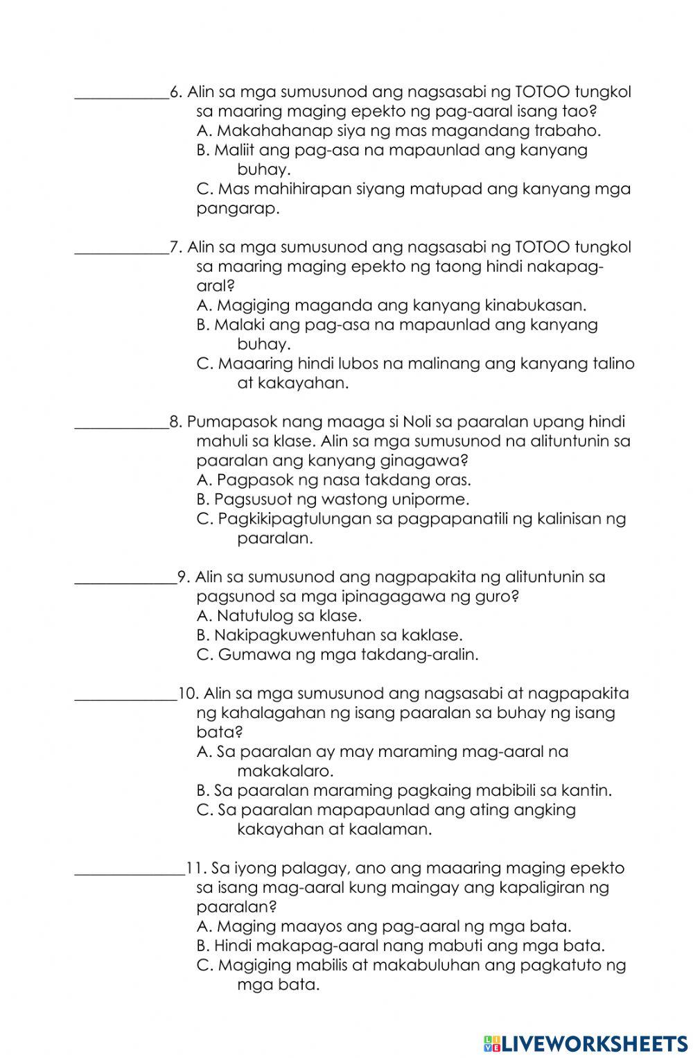 AP Q3 Learning Activity Sheet