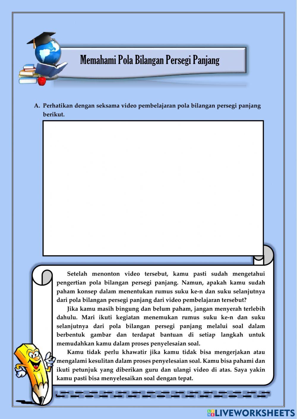 Pola Bilangan Persegi Panjang