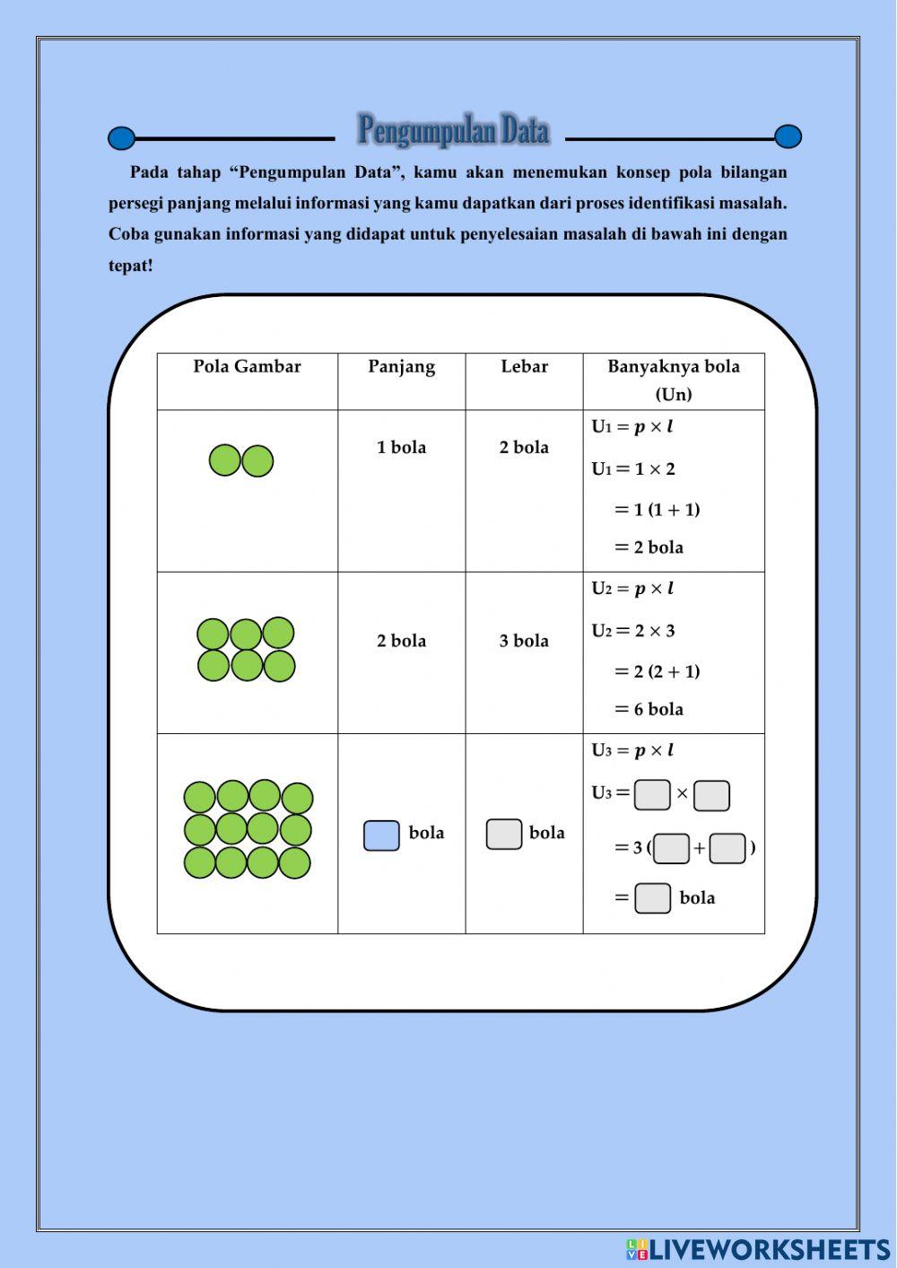 Pola Bilangan Persegi Panjang