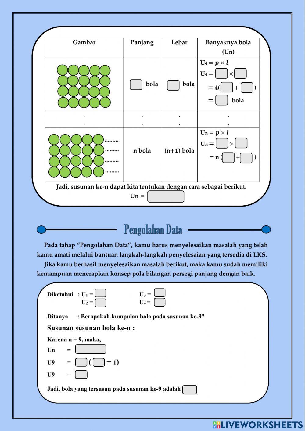 Pola Bilangan Persegi Panjang