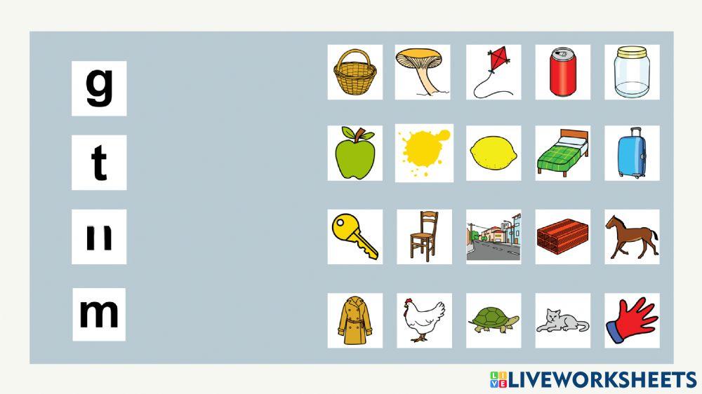 Identifica el fonema común