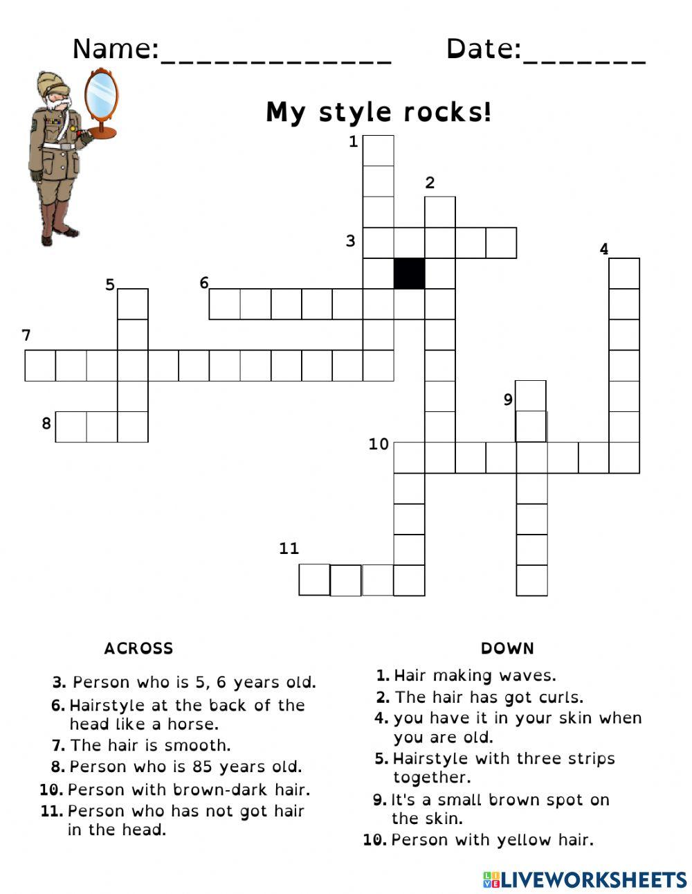 Crossword physical appereance