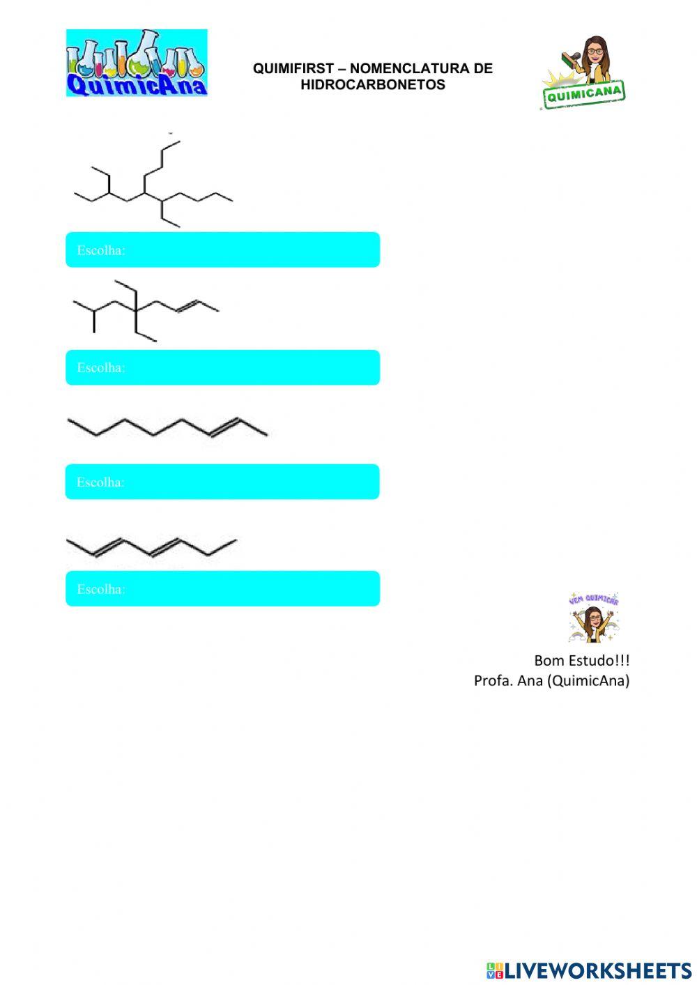 Quimifirst-Nomenclatura de Compostos Orgânicos