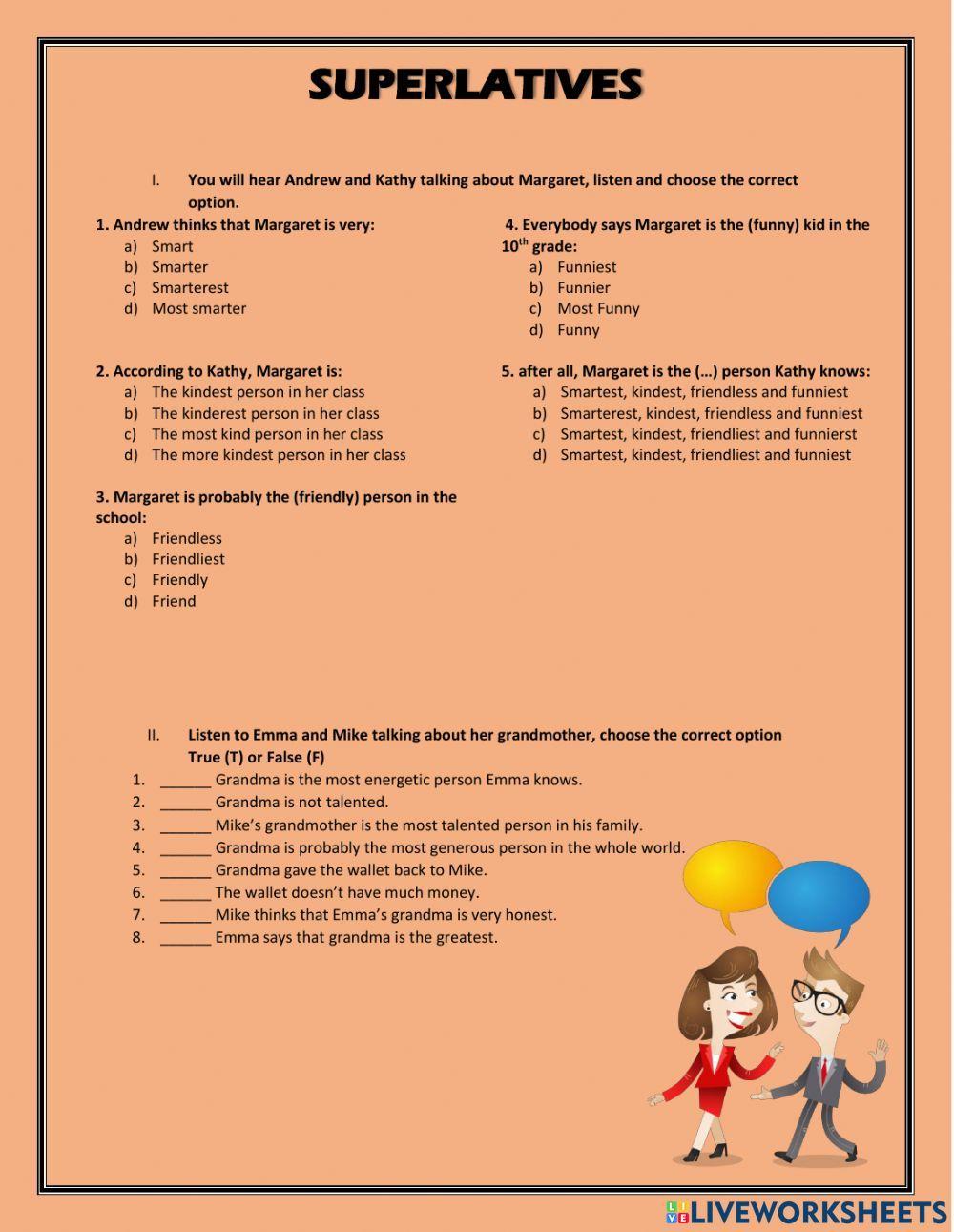 Superlatives listening