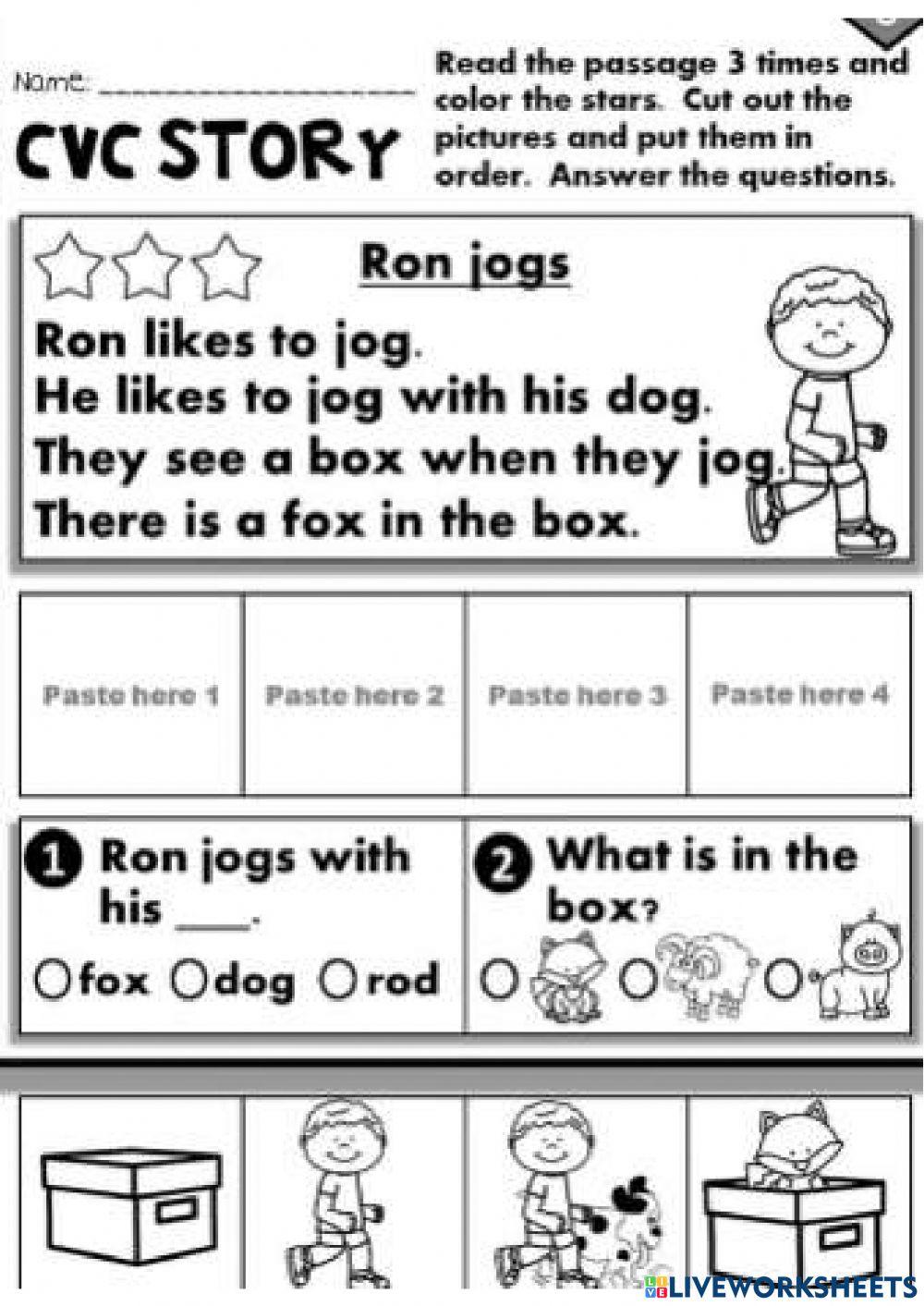 Cvc story 2340566 flavia dolman liveworksheets