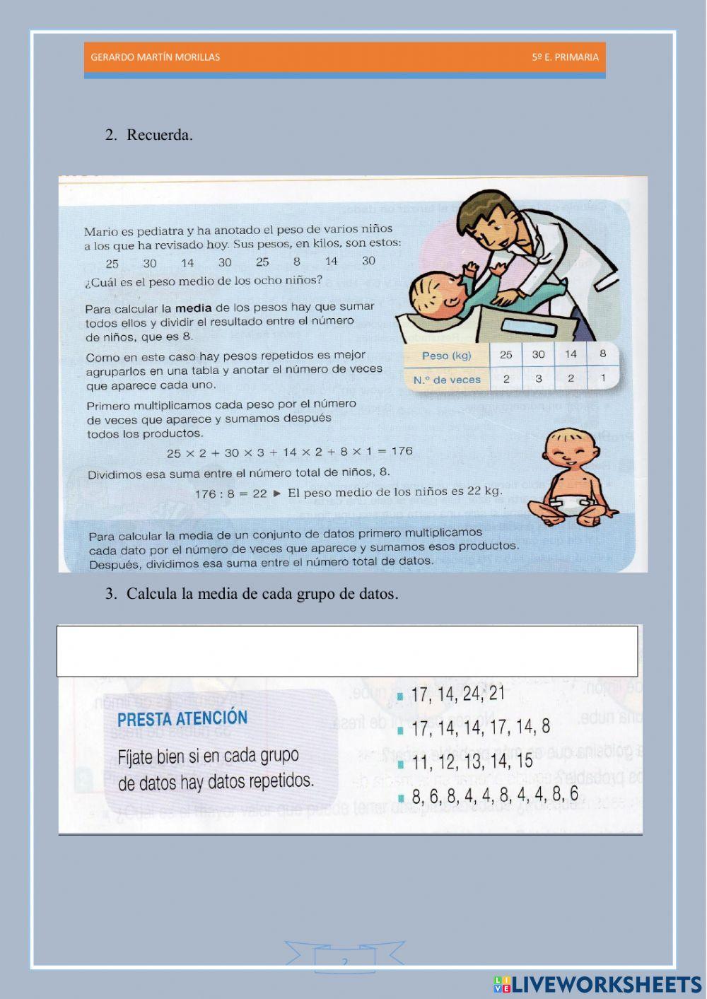 Tratamiento de la información. Ficha 26.