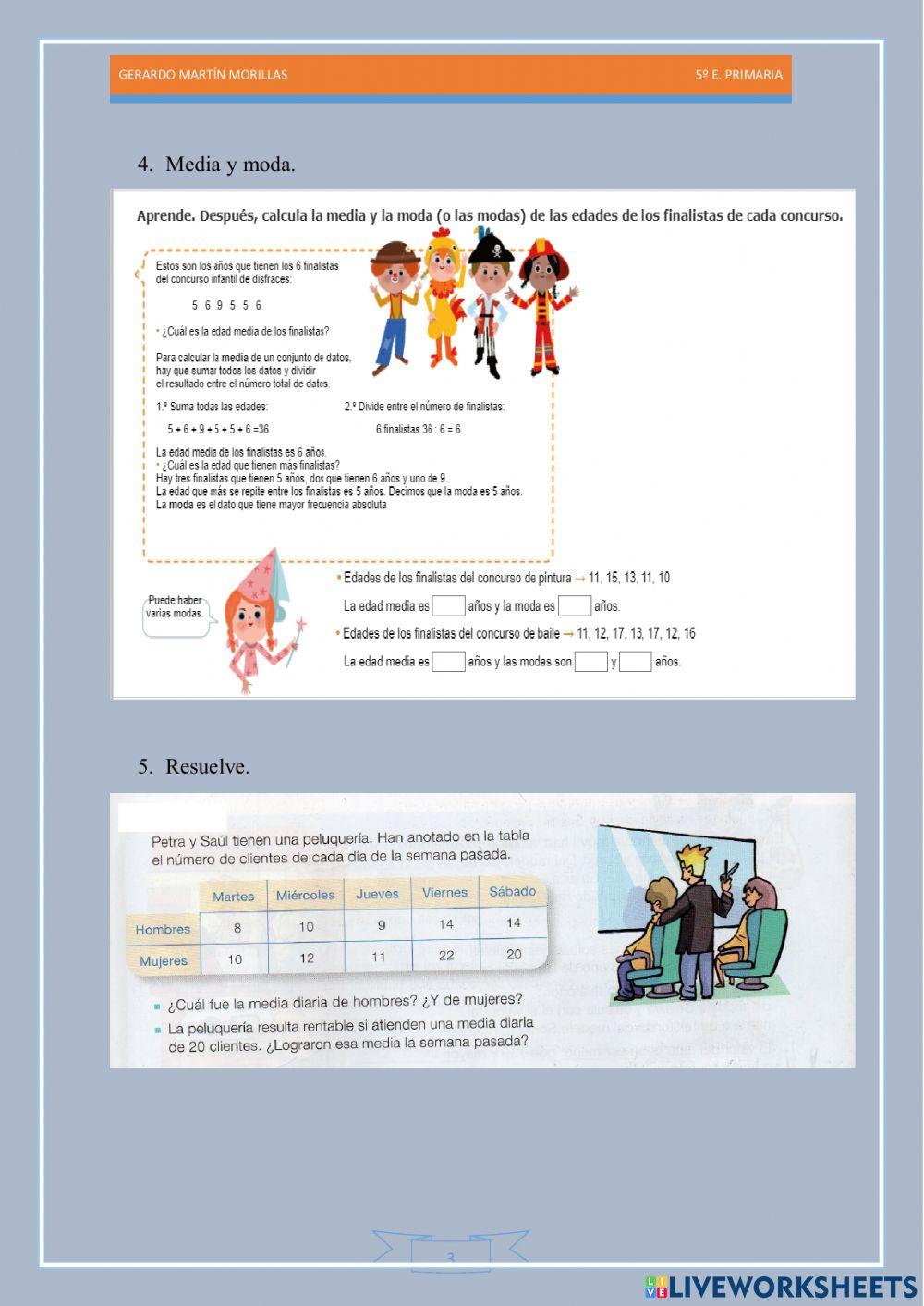 Tratamiento de la información. Ficha 26.