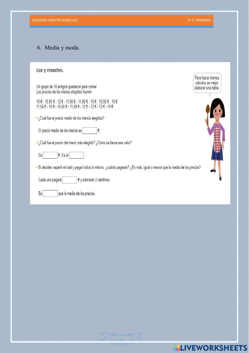 Tratamiento de la información. Ficha 26.