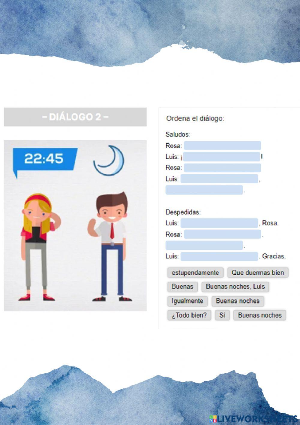 Saludos Y Despedidas Worksheet prntbl concejomunicipaldechinu gov co