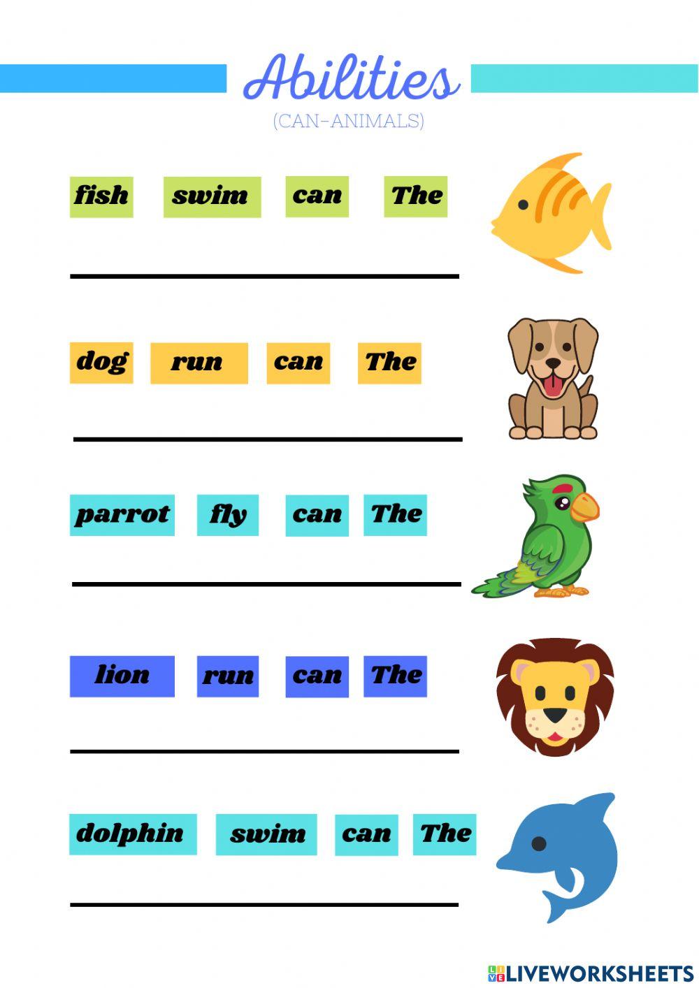 Abilities (can-can-t)