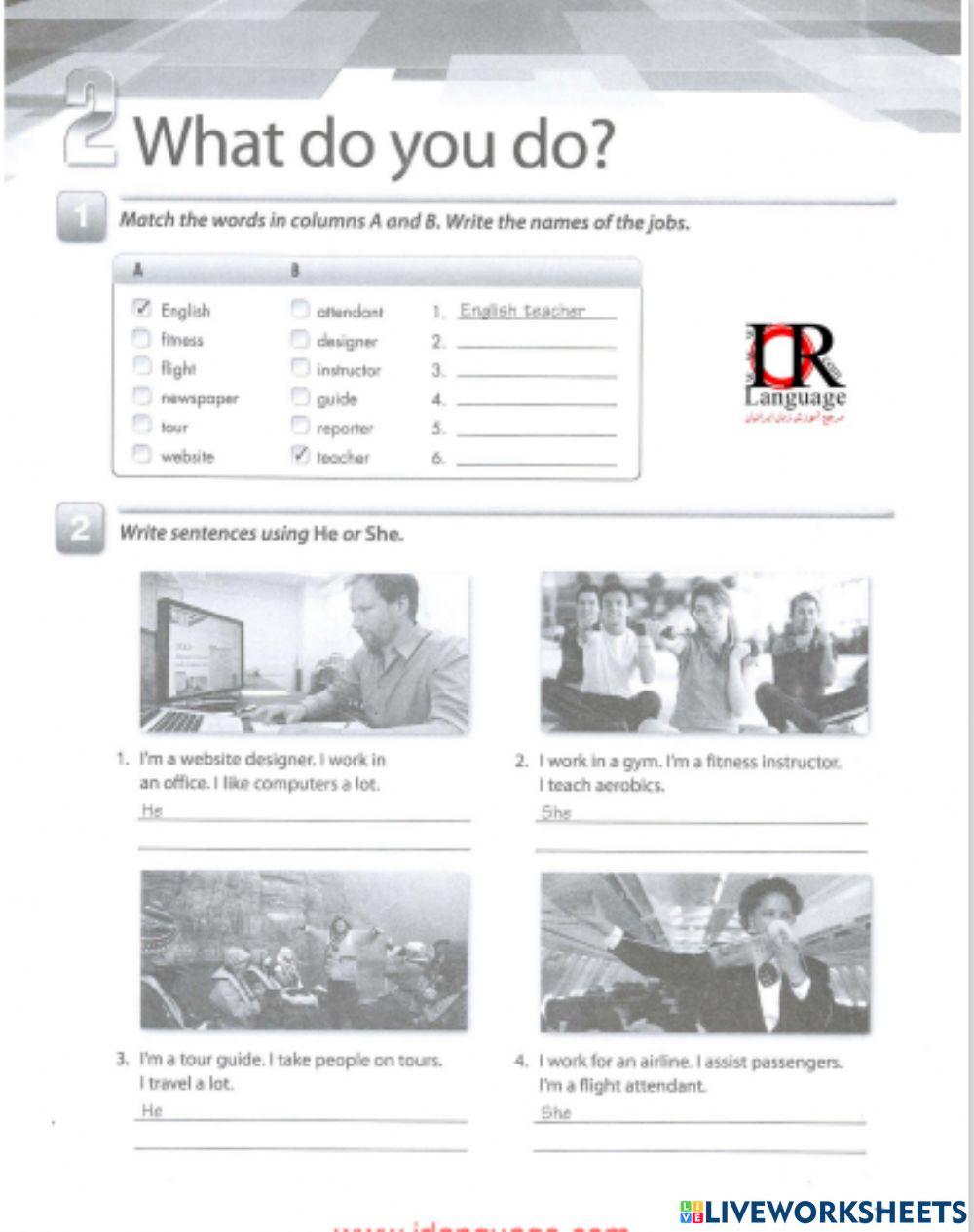 Simple present - Jobs