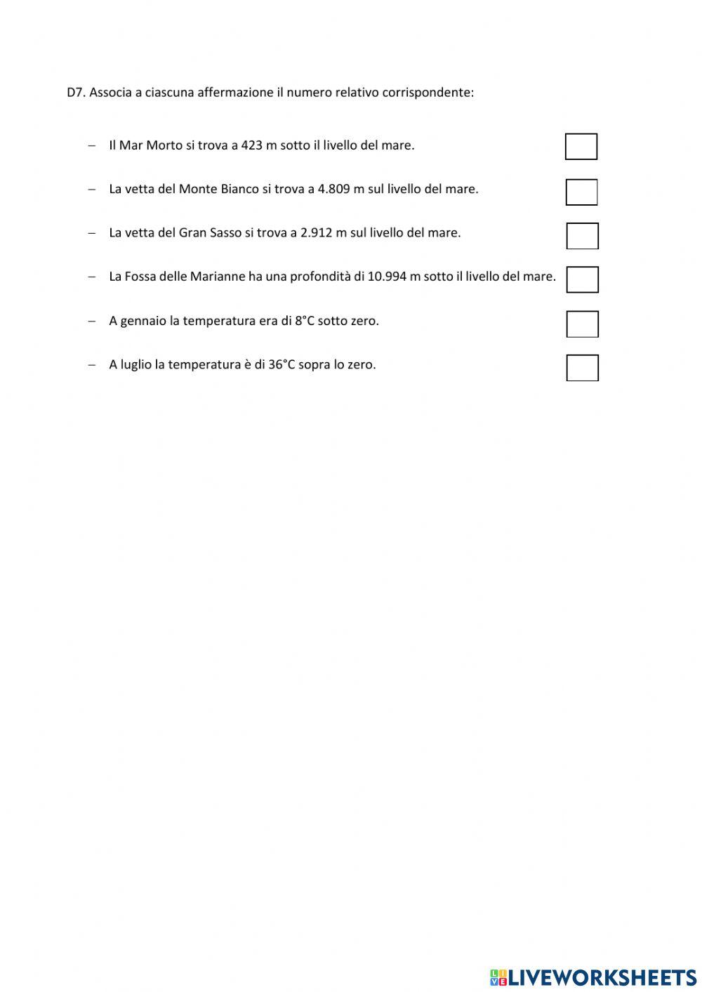 INVALSI Matematica 1