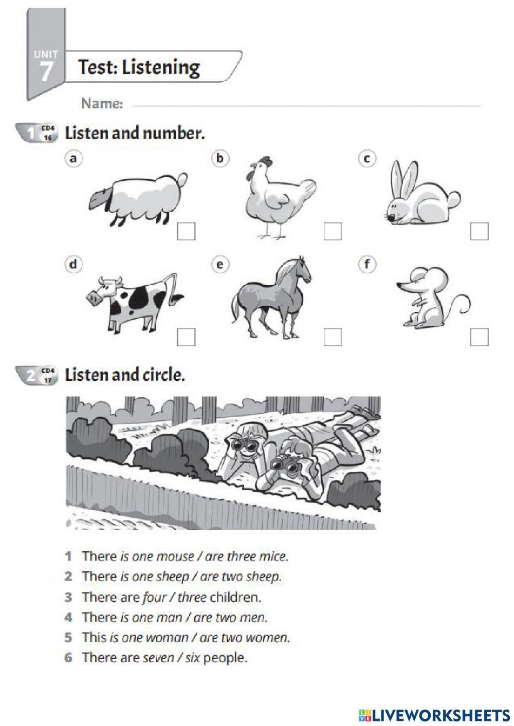Quick Minds 2 Unit 7 Test