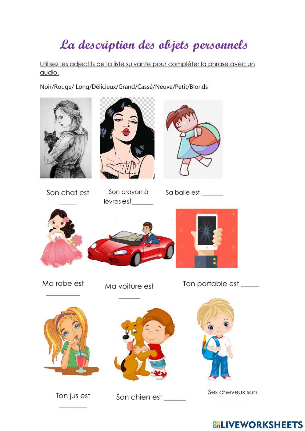 Description d'objets