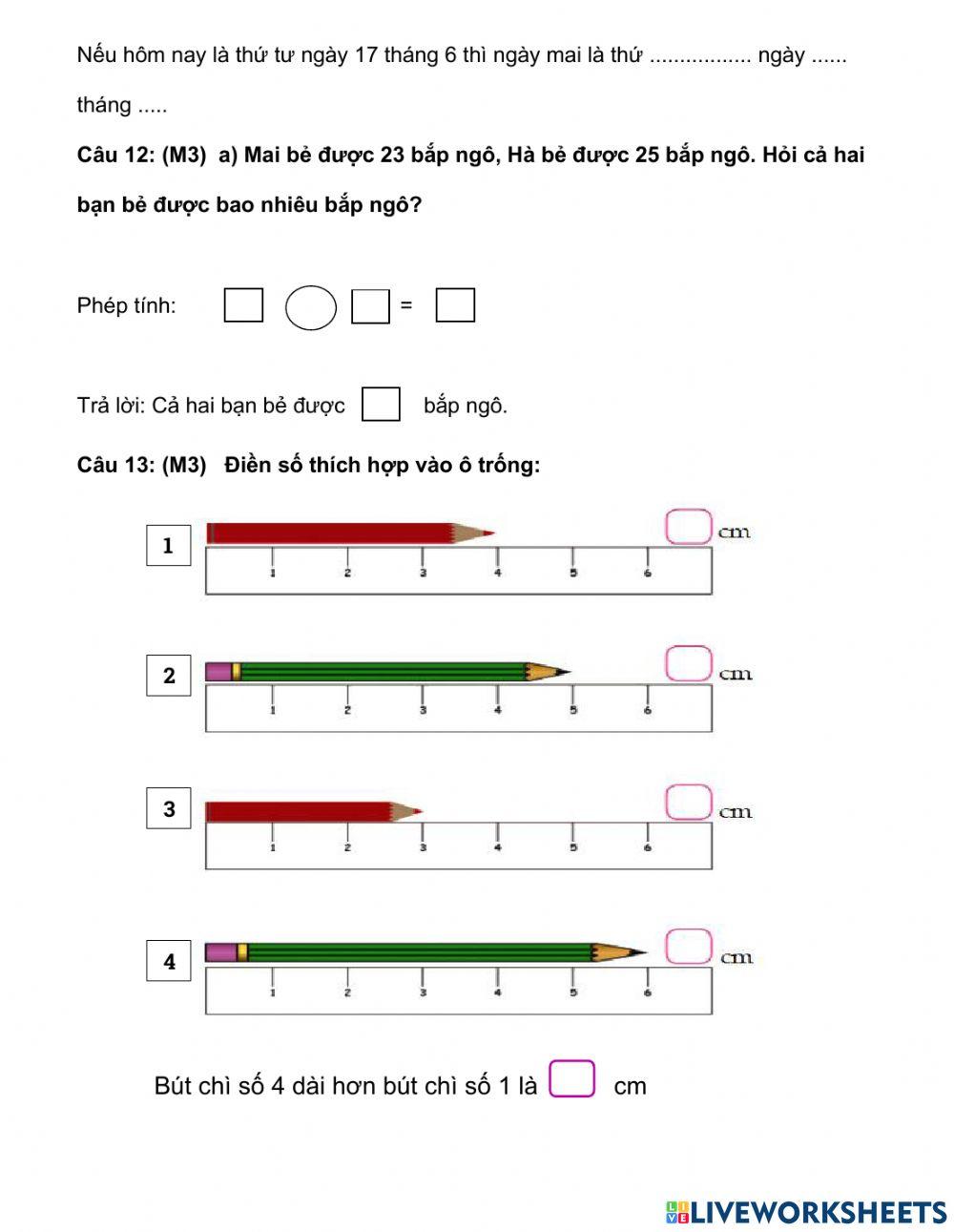 Đề 1- Toán 1 -HK2