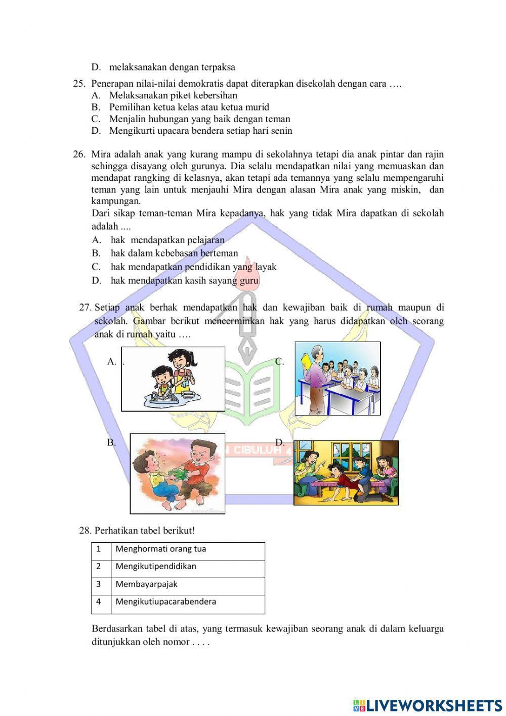 Try Out Ujian Sekolah PPKn