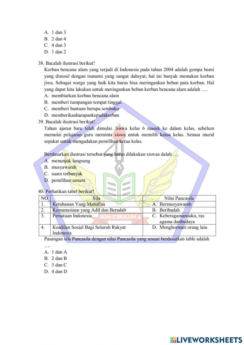 Try Out Ujian Sekolah PPKn