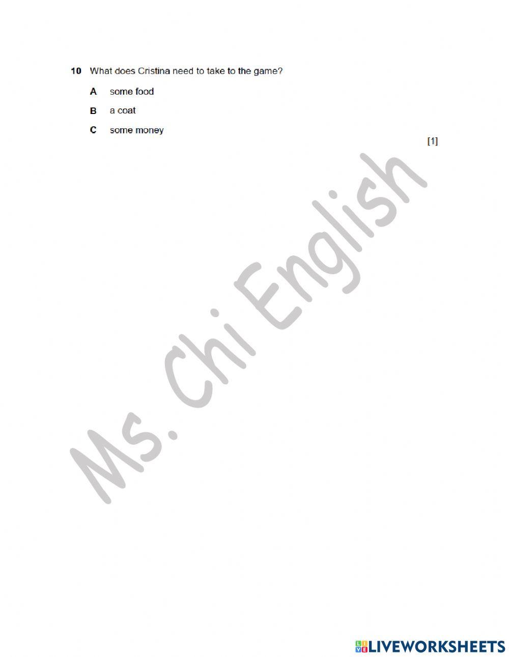 20.04.22-Gold A2, A2+-KET Practice (part 2)