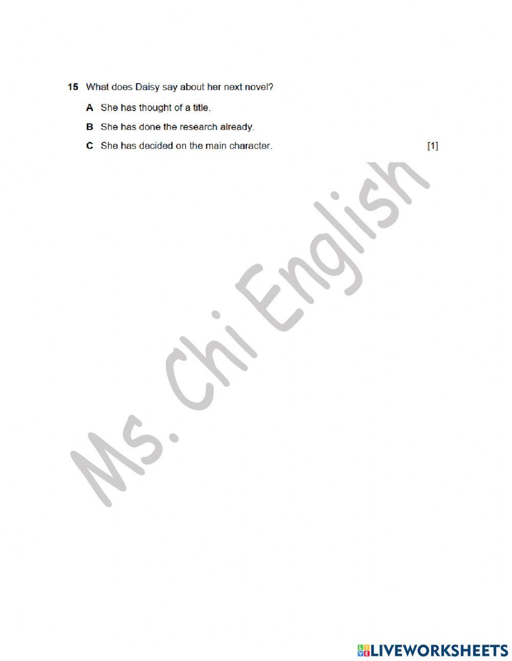 20.04.22-Gold A2, A2+-KET Practice (part 2)