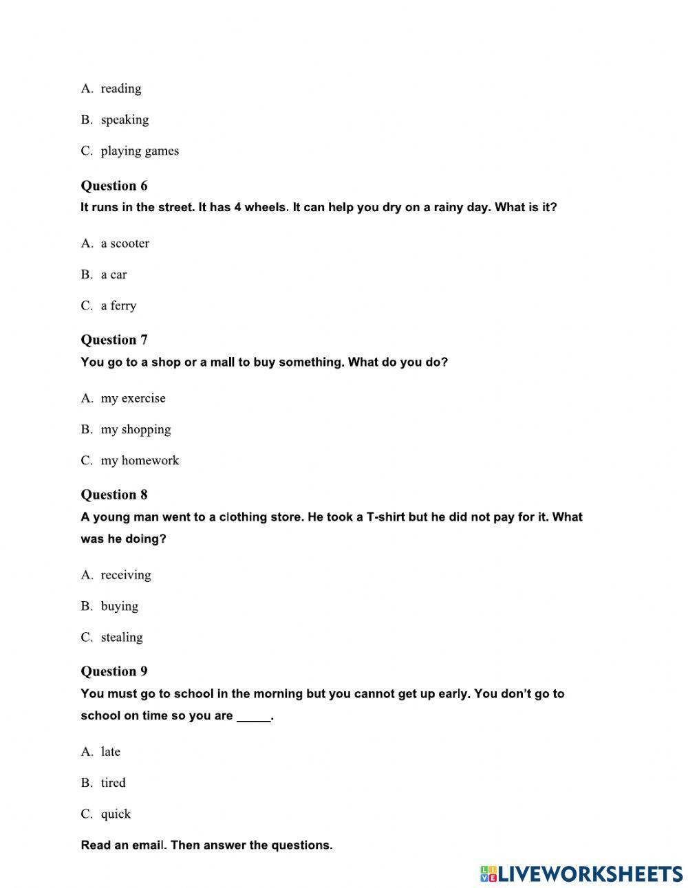 Đề thi thử số 3-Toefl primary-P1