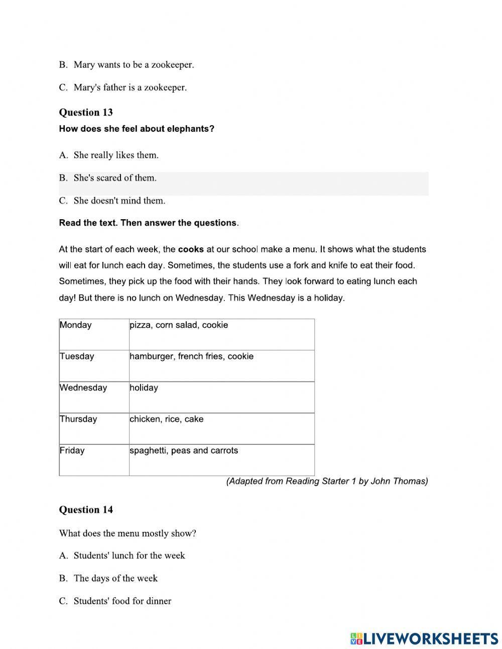 Đề thi thử số 3-Toefl primary-P1