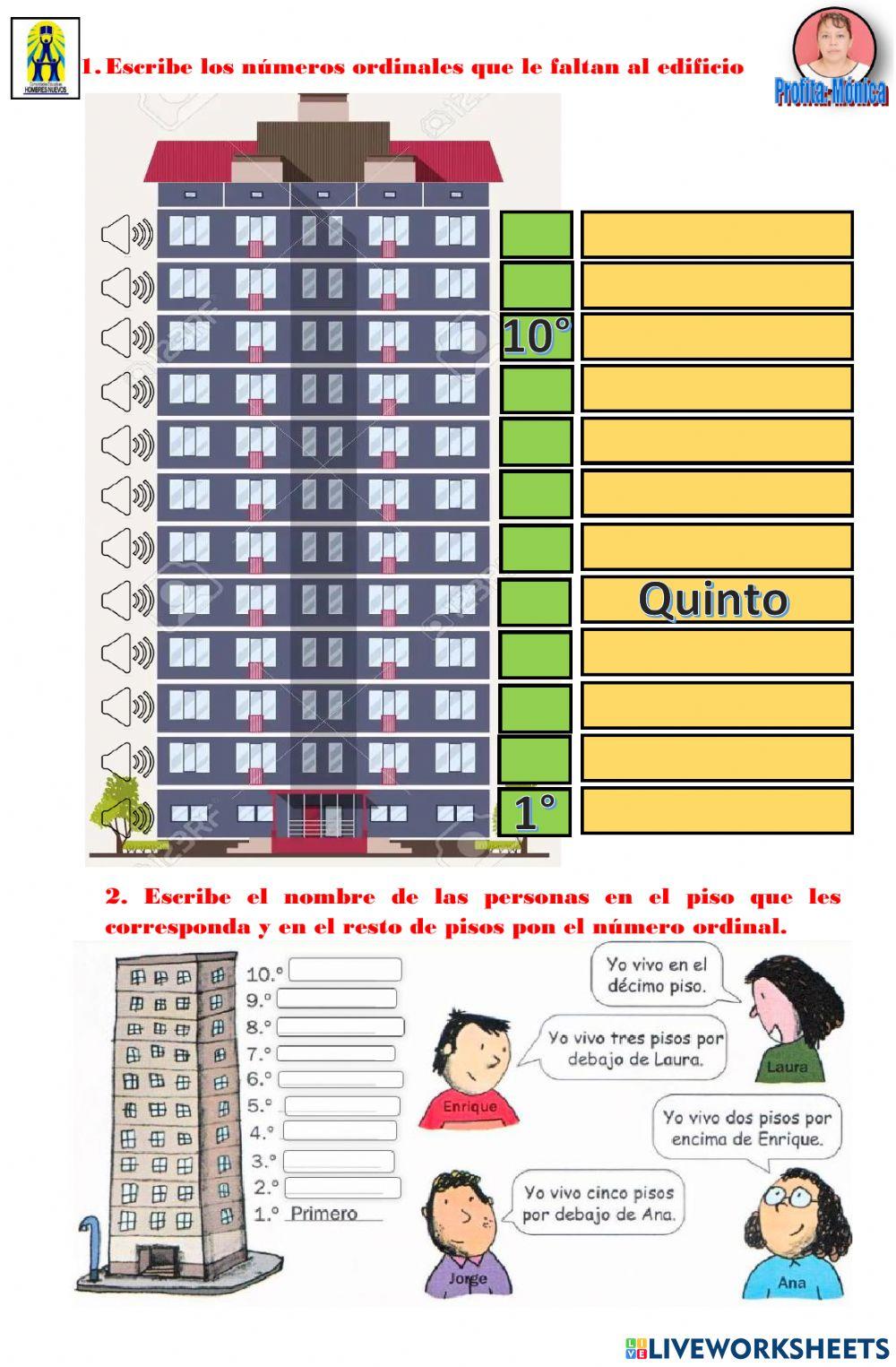 Los números ordinales..