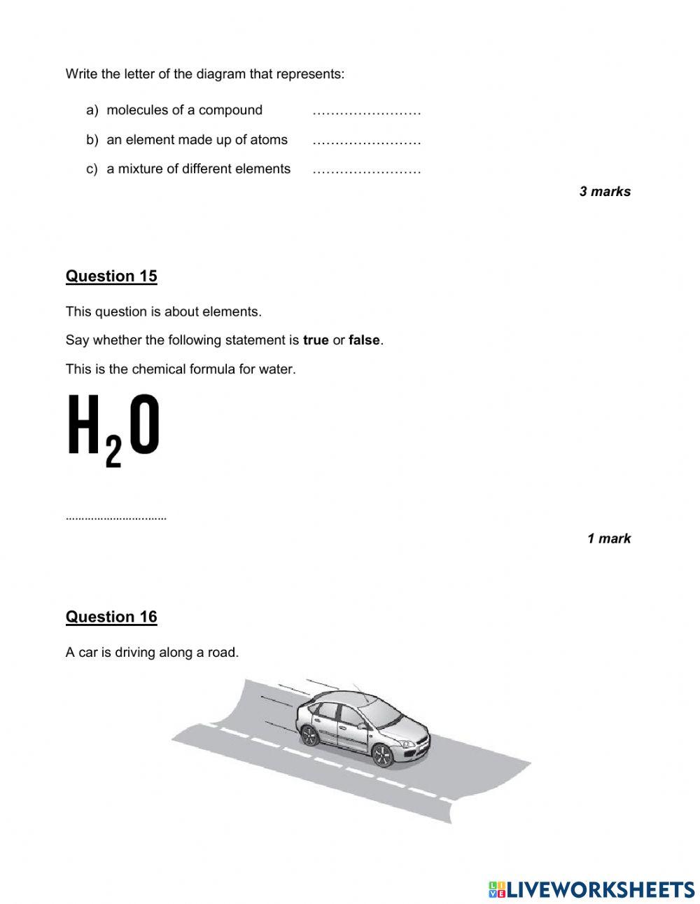 Grade 6 End of Semester 1 Practice Test Part 2