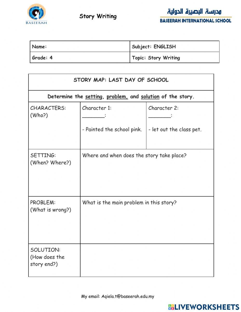 story-writing-grade-4-online-exercise-for-live-worksheets