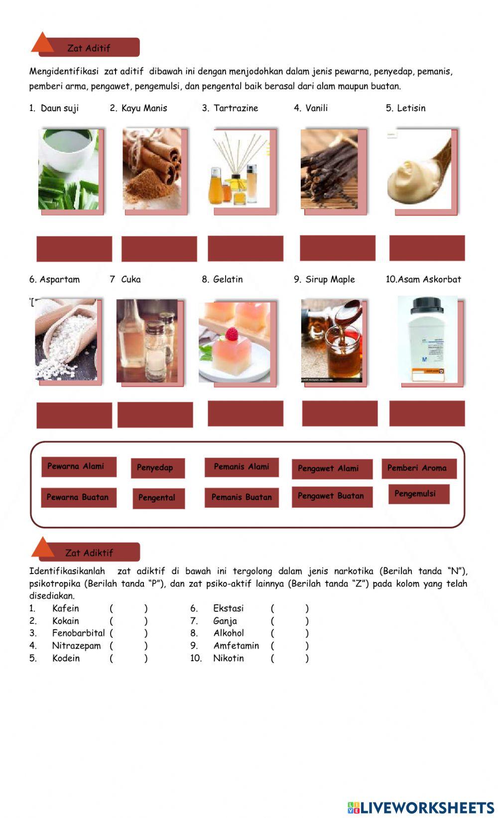 Lkpd zat aditif dan adiktif