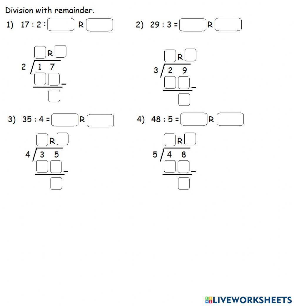 Division with Remainder Division with Remainder