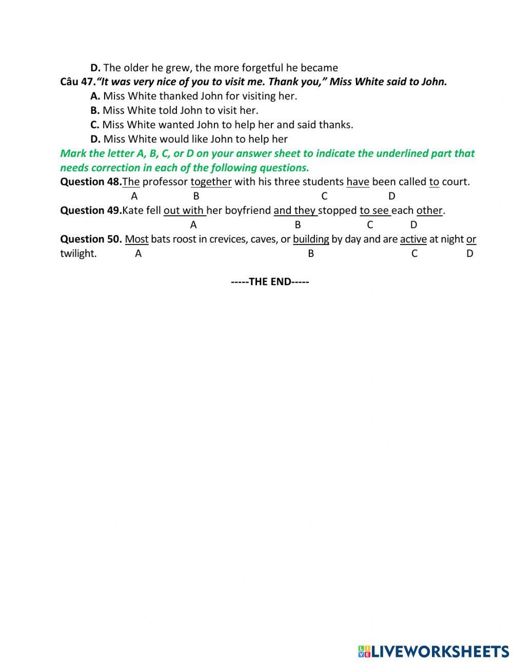 Bee English Grade 12 - GCSE