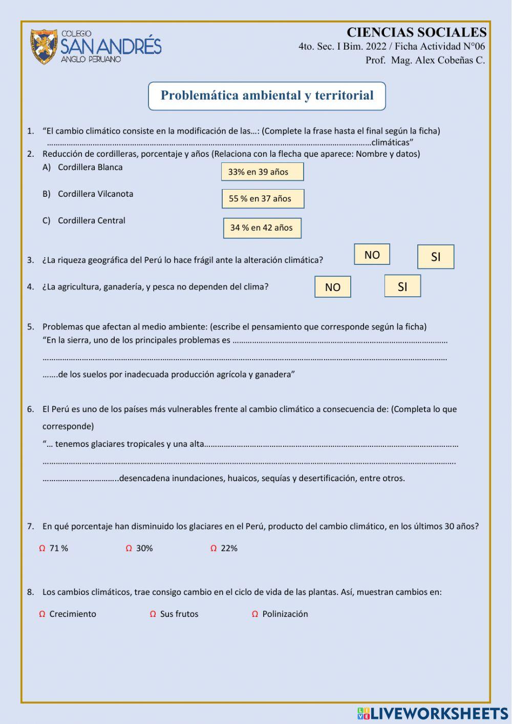 Problemática ambiental y territorial 