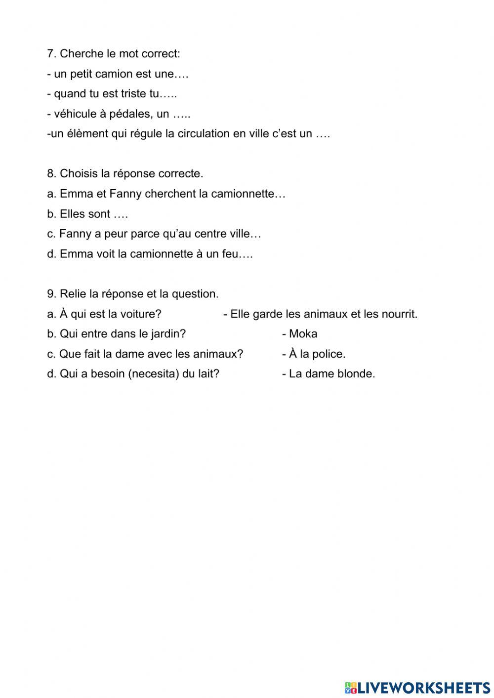 Lecture: Un furet nommé Moka