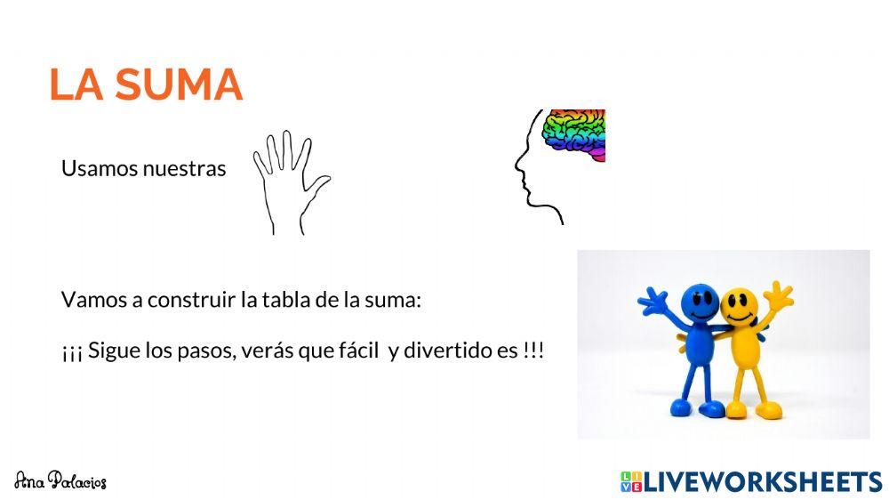 La tabla de la suma
