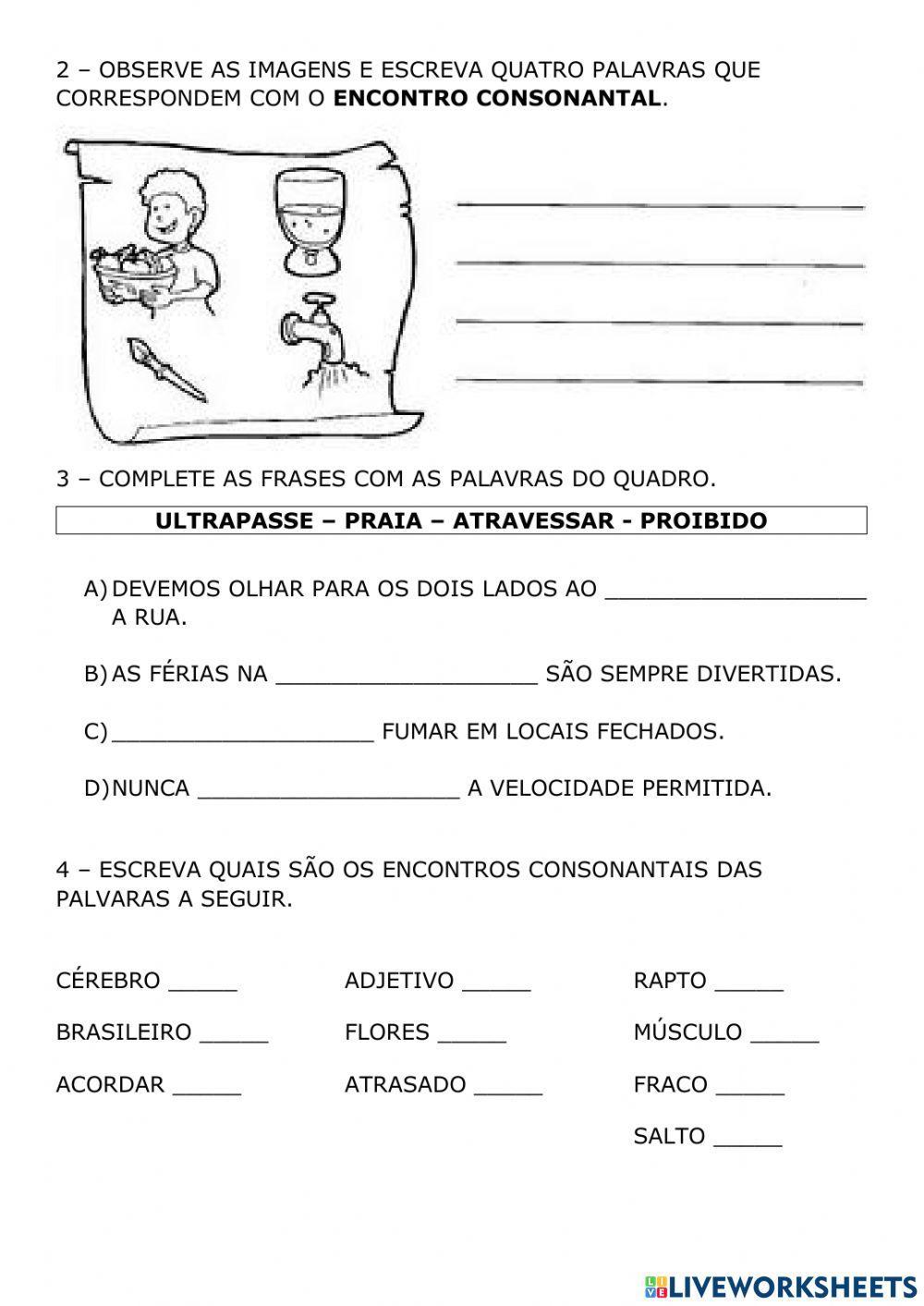 Encontro consonantal