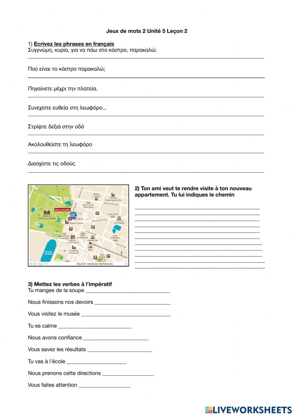 Jeux de mots 2 unité 5 leçon 2