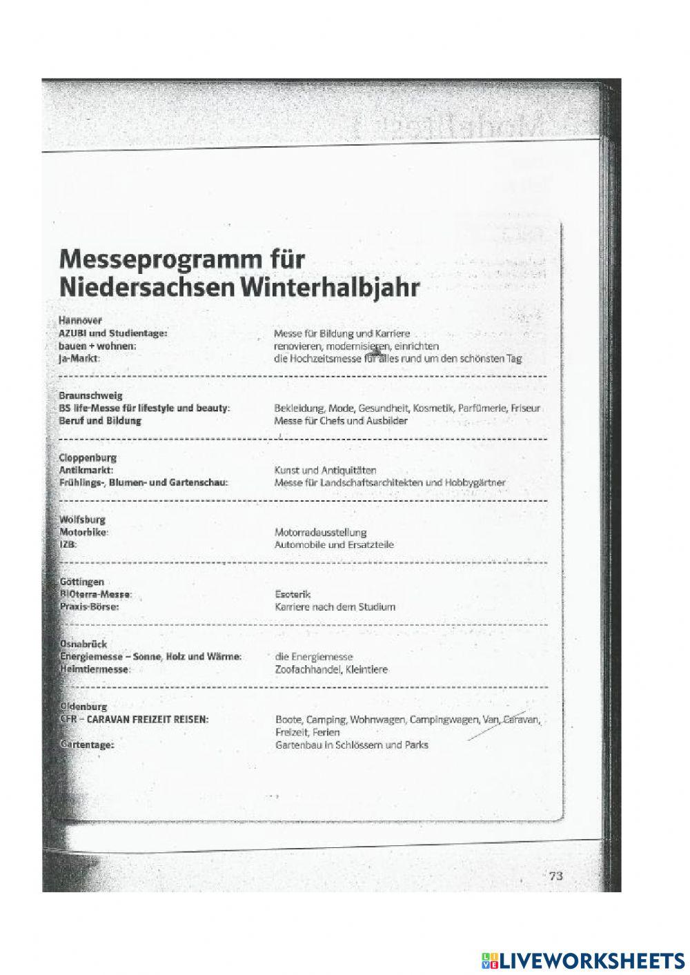 A2 Modelltest 1 Lesen (Mit Erfolg)