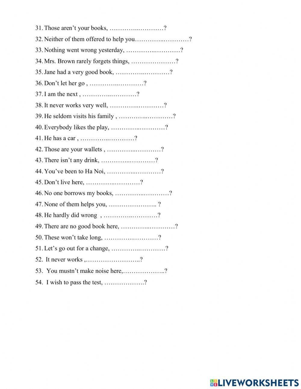 E12-question tag-ex 1 E12-question tag-ex 1