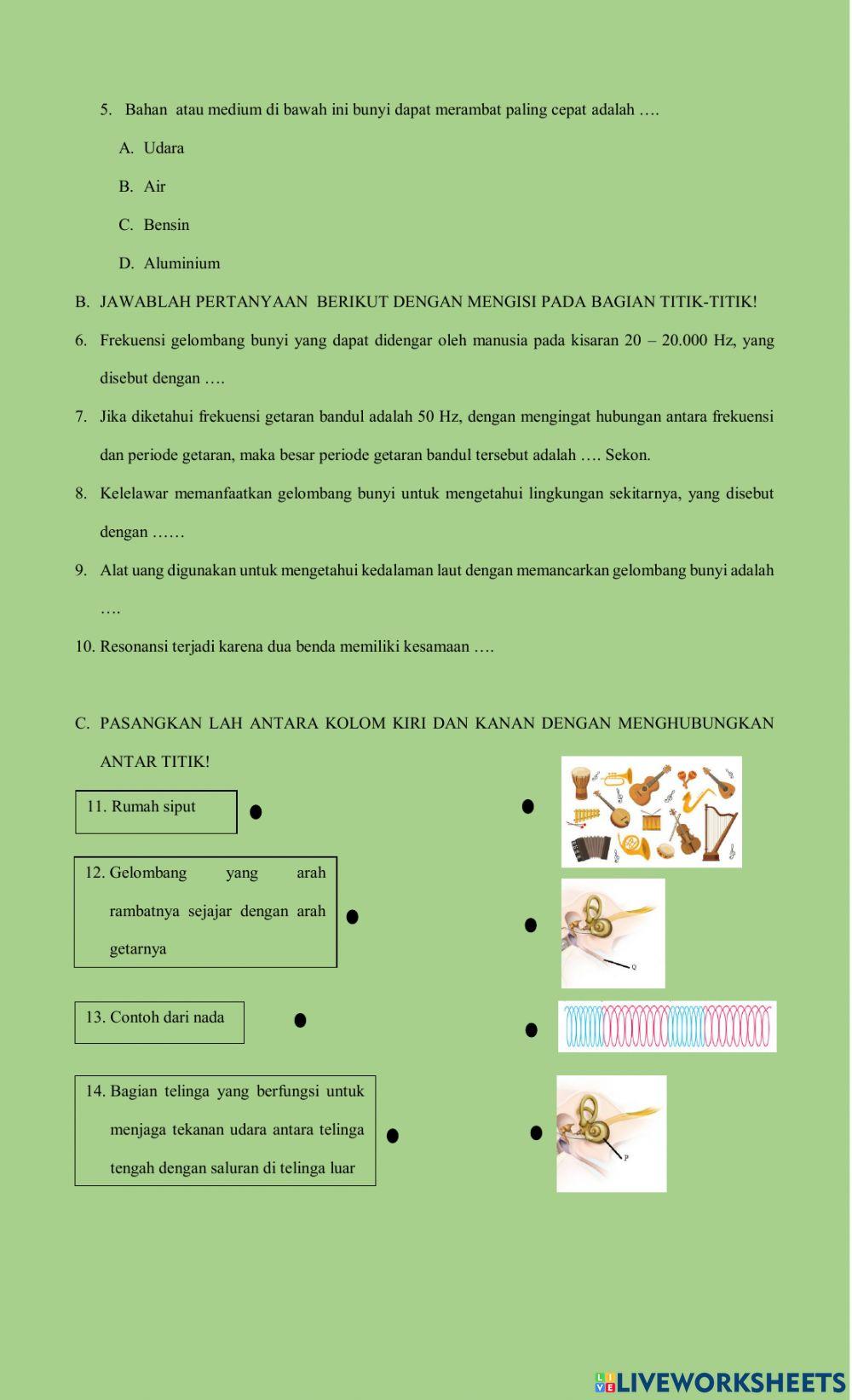 Ph getaran dan gelombang bunyi