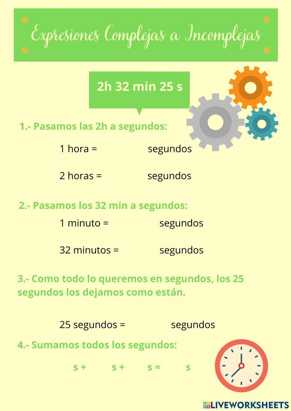 Expresiones complejas e incomplejas